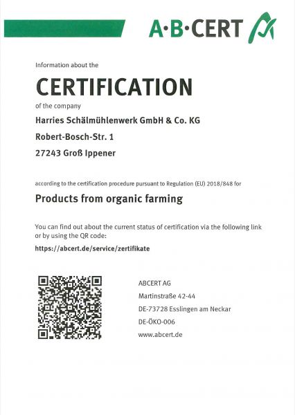 BIO-Bescheinigung